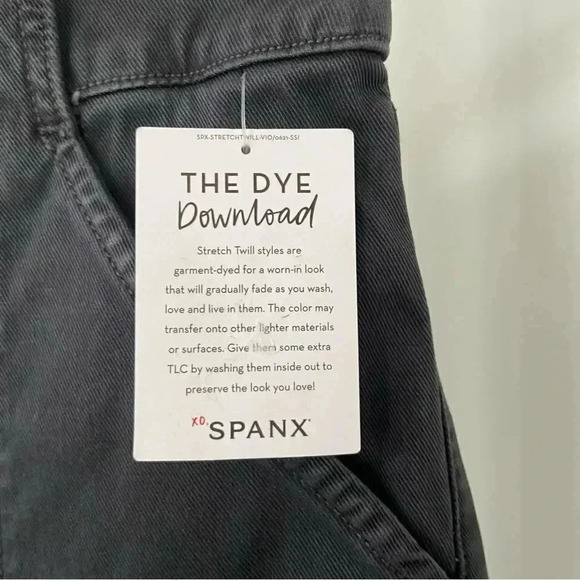 NWT Spanx Stretch Twill Ankle Cargo Pant Garment Dyed size Small - Picture 8 of 14